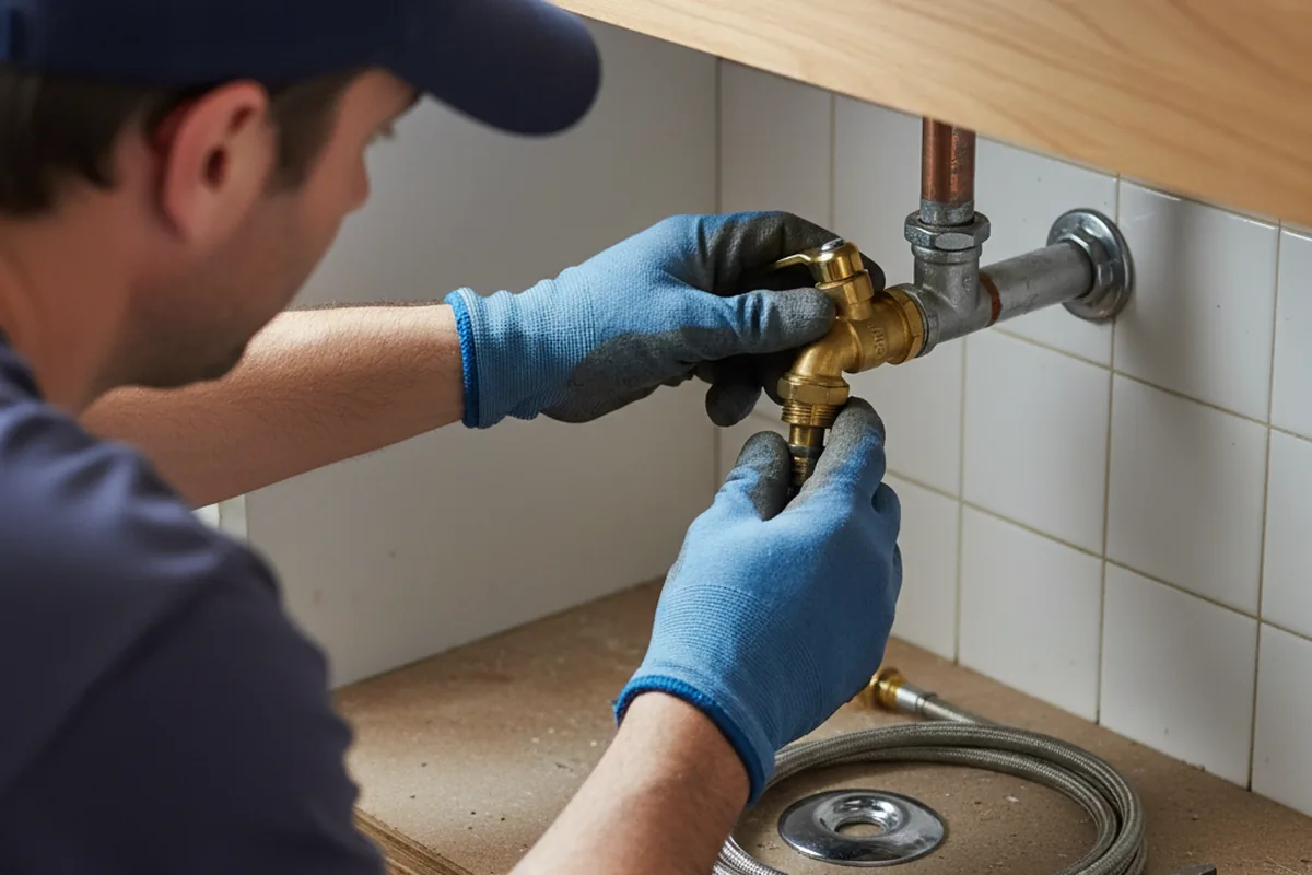 Shutoff valve and fitting work during Repiping in Otis